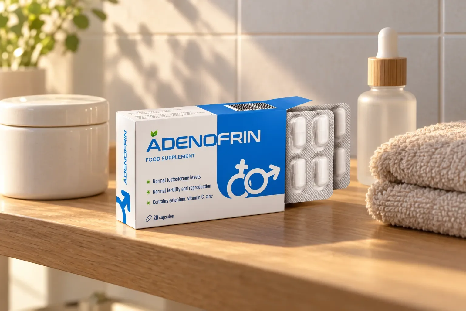 Adenofrin caps — el envase en el día a día